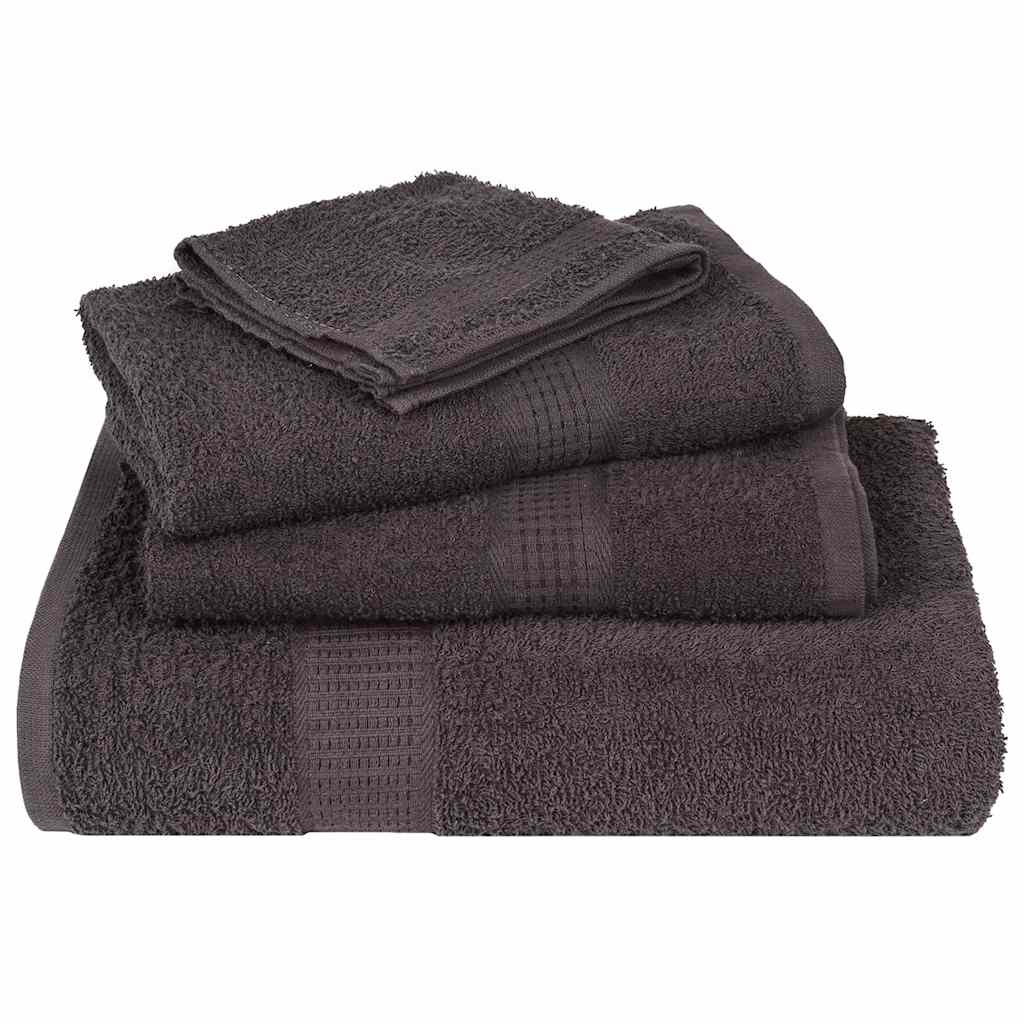 Washcloths 10 pcs Anthracite 15x21 cm 360 gsm 100% Cotton