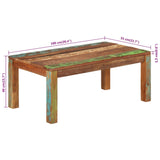 Coffee Table 100x55x40 cm Solid Reclaimed Wood