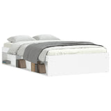 Bed Frame without Mattress White 120x200 cm