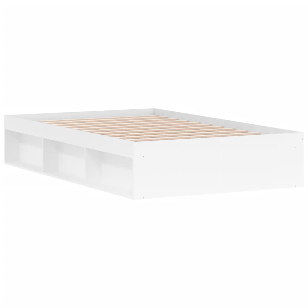 Bed Frame without Mattress White 120x200 cm