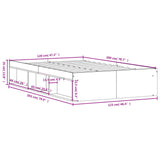 Bed Frame without Mattress White 120x200 cm