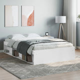 Bed Frame without Mattress White 120x200 cm