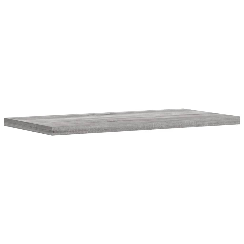 Wall Shelves 4 pcs Grey Sonoma 40x20x1.5 cm Engineered Wood