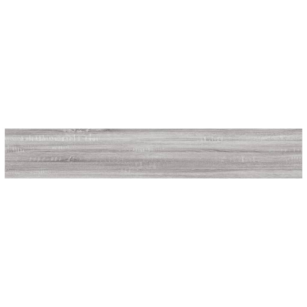 Wall Shelves 4 pcs Grey Sonoma 60x10x1.5 cm Engineered Wood