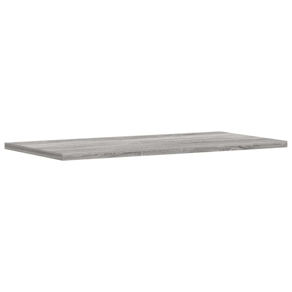 Wall Shelves 4 pcs Grey Sonoma 60x20x1.5 cm Engineered Wood