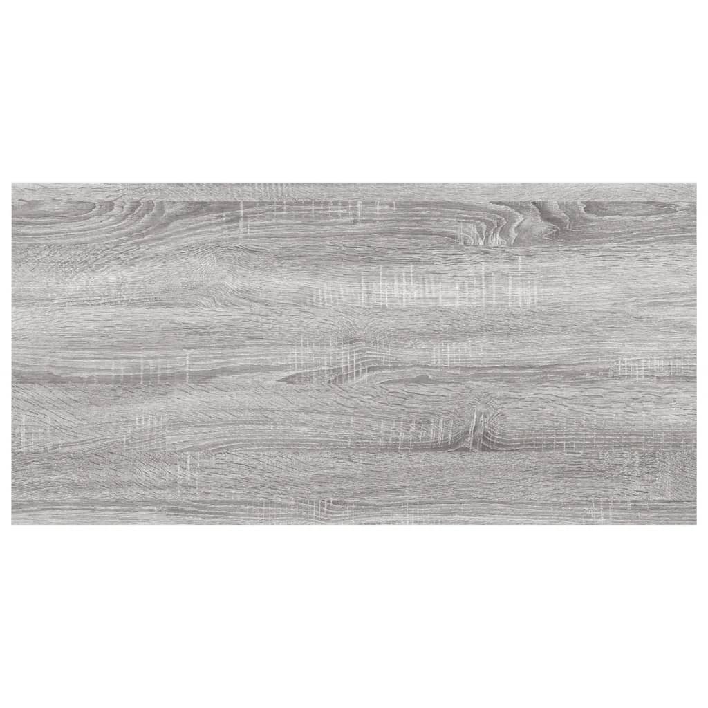 Wall Shelves 4 pcs Grey Sonoma 60x20x1.5 cm Engineered Wood