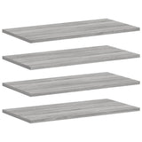 Wall Shelves 4 pcs Grey Sonoma 60x30x1.5 cm Engineered Wood