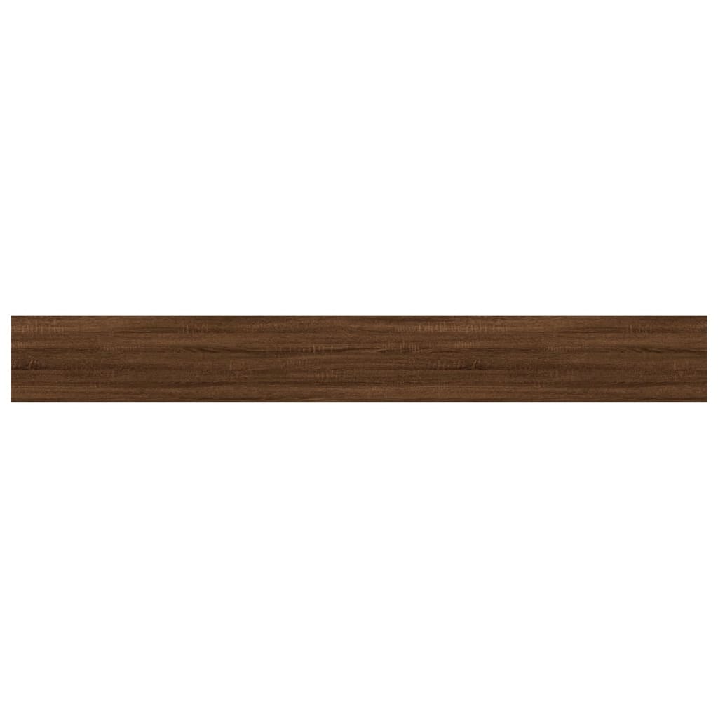 Wall Shelves 4 pcs Brown Oak 80x10x1.5 cm Engineered Wood