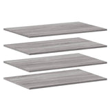 Wall Shelves 4 pcs Grey Sonoma 80x50x1.5 cm Engineered Wood