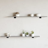 Wall Shelves 4 pcs Grey Sonoma 100x10x1.5 cm Engineered Wood