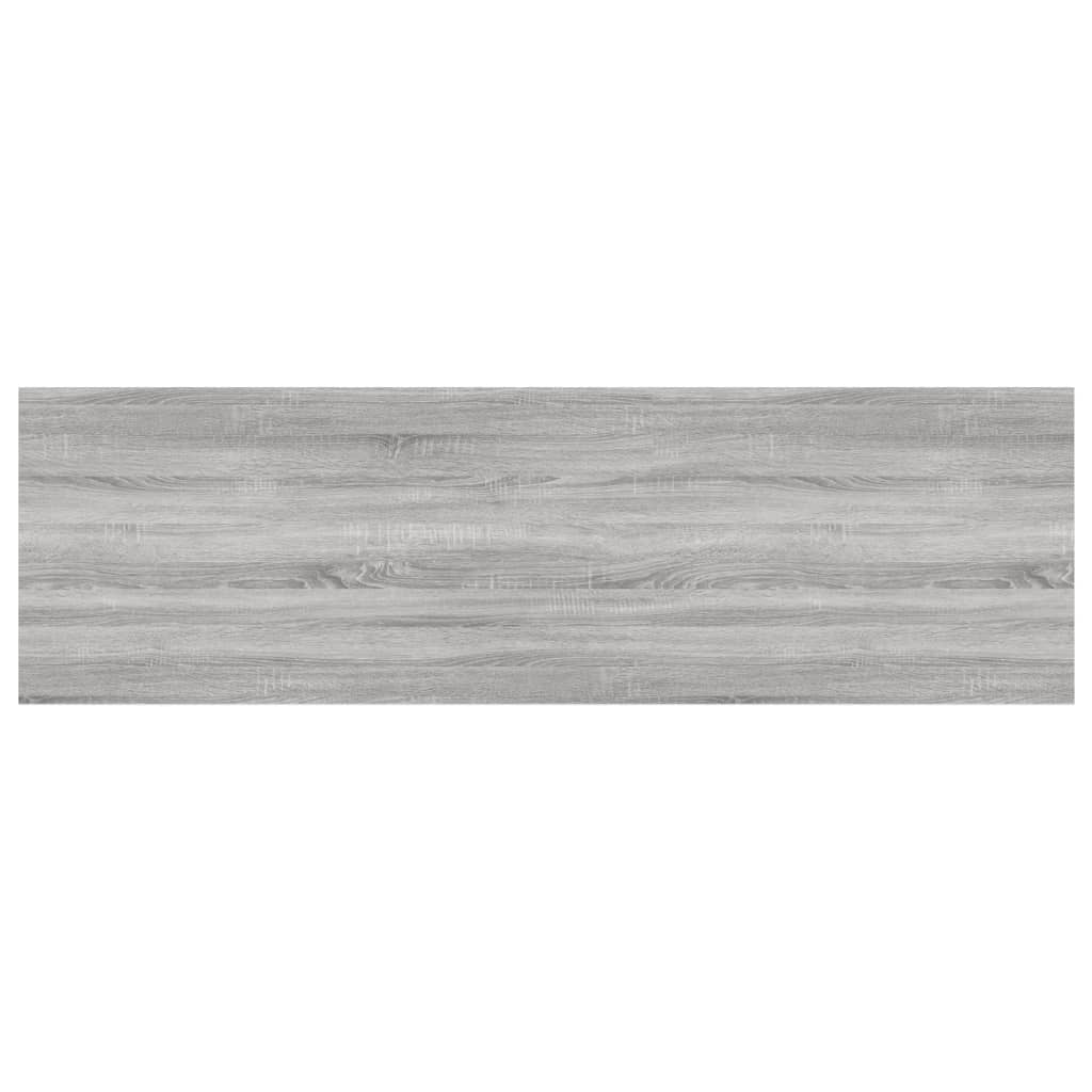 Wall Shelves 4 pcs Grey Sonoma 100x30x1.5 cm Engineered Wood