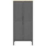 Wardrobe FLORO Grey 77x53x171 cm Solid Wood Pine