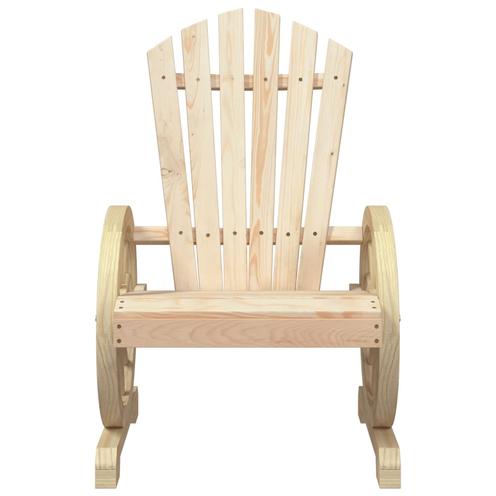 Garden Adirondack Chairs 2 pcs Solid Wood Fir