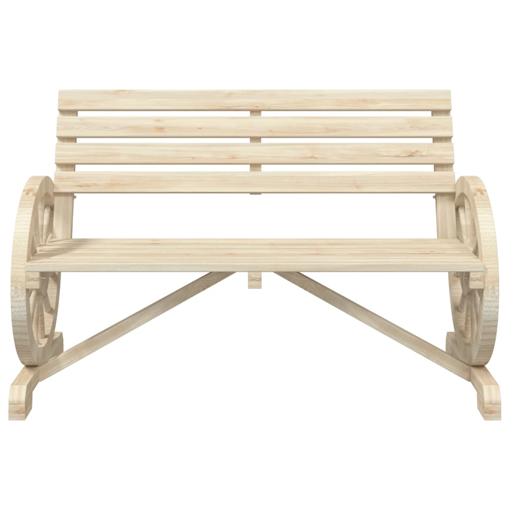 Garden Bench 2-Seater Solid Wood Fir