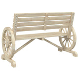 Garden Bench 2-Seater Solid Wood Fir