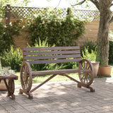 Garden Bench 2-Seater Solid Wood Fir