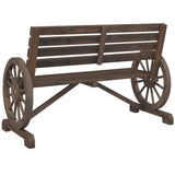 Garden Bench 2-Seater Solid Wood Fir