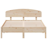 Bed Frame without Mattress 140x200 cm Solid Wood Pine