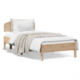 Bed Frame without Mattress 90x200 cm Solid Wood Pine