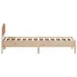 Bed Frame without Mattress 90x200 cm Solid Wood Pine