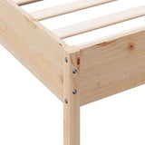 Bed Frame without Mattress 90x200 cm Solid Wood Pine