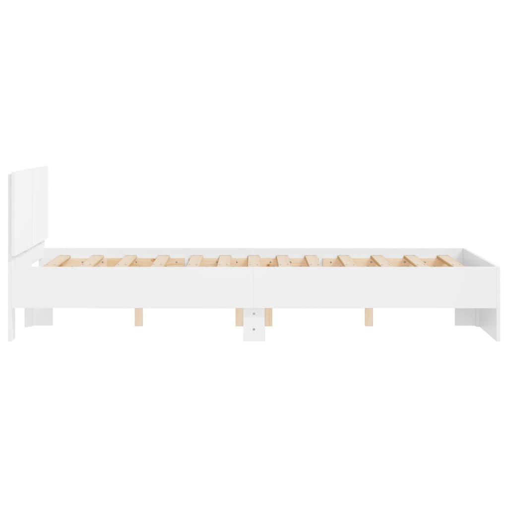 Bed Frame without Mattress White 120x190 cm Small Double