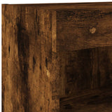 TV Cabinet with LED Lights Smoked Oak 60x30x30 cm