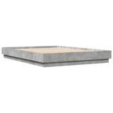 Bed Frame without Mattress Concrete Grey 160x200 cm