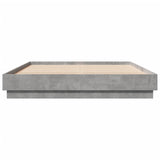 Bed Frame without Mattress Concrete Grey 160x200 cm