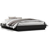 Bed Frame without Mattress Black 120x200 cm