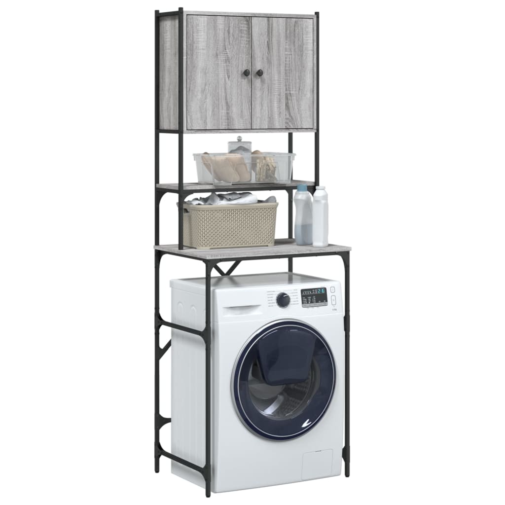 Washing Machine Cabinet Grey Sonoma 68x48.5x194 cm