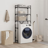 Washing Machine Shelf Grey Sonoma 67x25x163 cm Engineered Wood