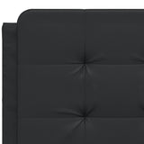 Bed Frame without Mattress Black 140x190 cm Faux Leather