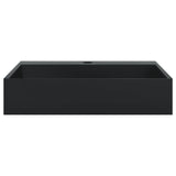 Wash Basin 50x38x11 cm Mineral Cast/Marble Cast Matt Black