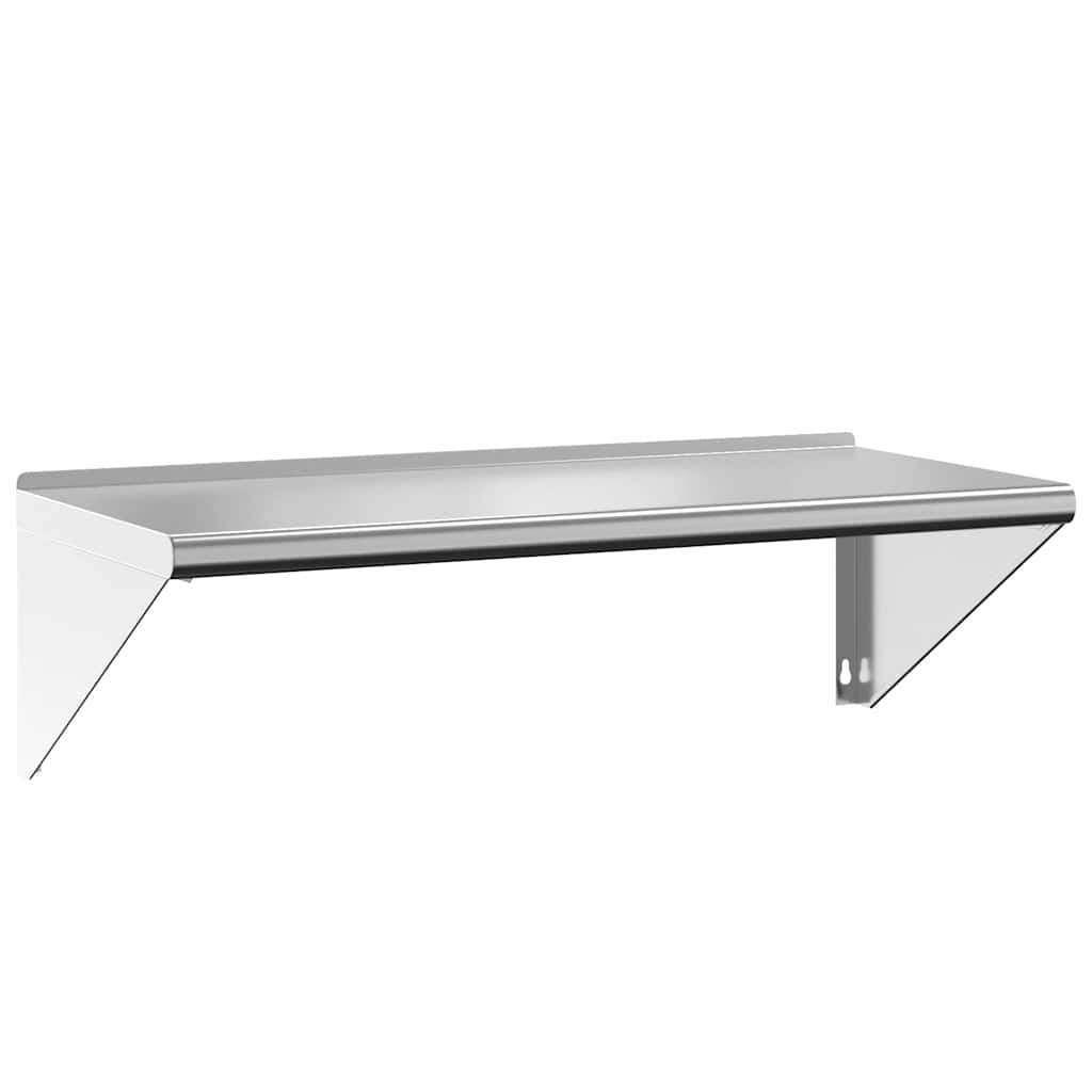 Wall Shelf 100x45x31 cm Silver Stainless Steel