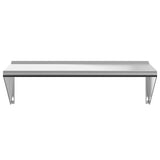 Wall Shelf 100x45x31 cm Silver Stainless Steel