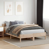 Bed Frame without Mattress 150x200 cm King Size Solid Wood Pine