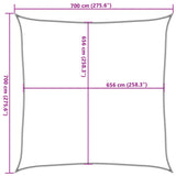 Sun Shade Sail Sand 7x7 m 100% Polyester Oxford