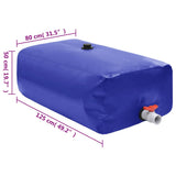 Water Tank with Tap Foldable 500 L PVC