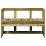 Garden Sofa Bench Extendable Impregnated Wood Pine