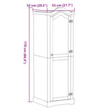 Wardrobe Corona 55x52x170 cm Solid Wood Pine