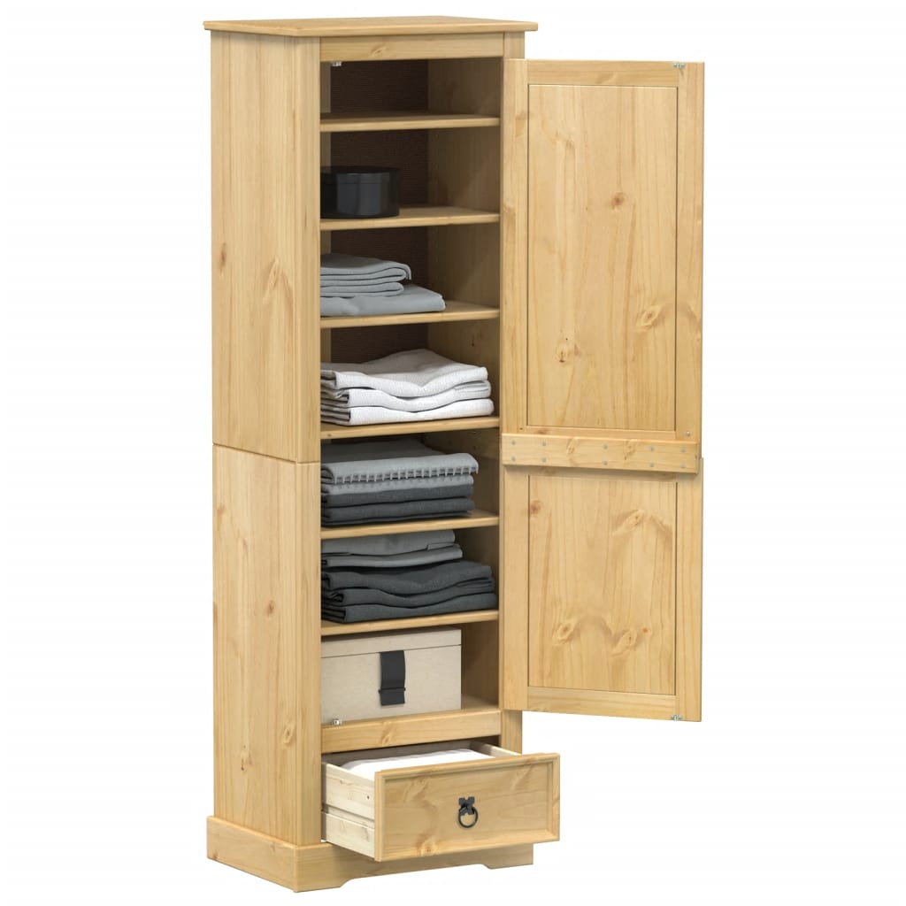 Wardrobe Corona 55x38x170 cm Solid Wood Pine