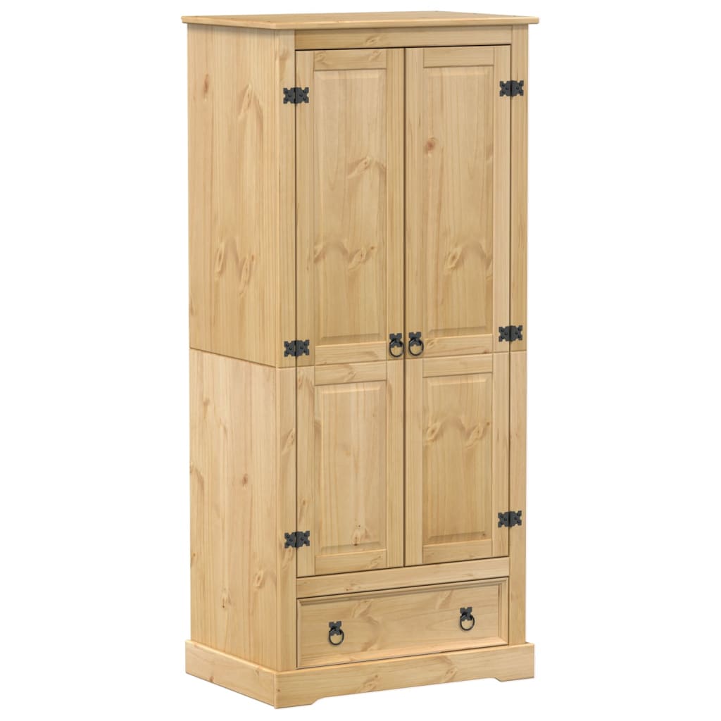 Wardrobe Corona 76x50x170 cm Solid Wood Pine