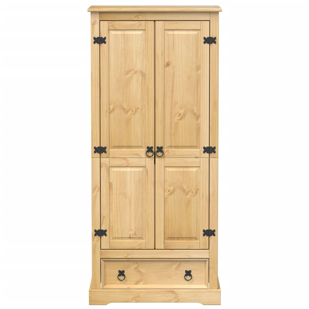 Wardrobe Corona 76x50x170 cm Solid Wood Pine