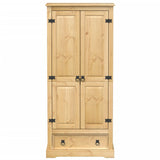 Wardrobe Corona 76x50x170 cm Solid Wood Pine