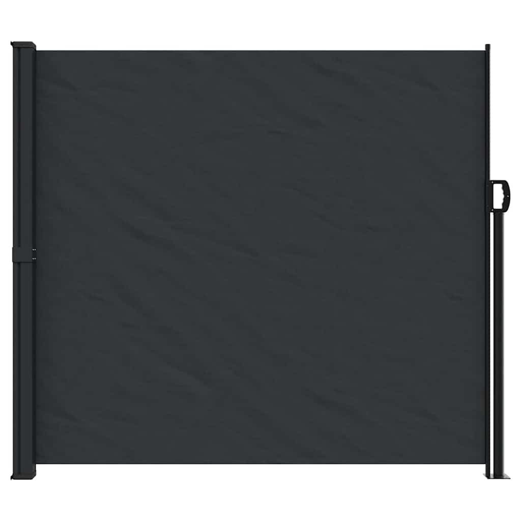 Retractable Side Awning Black 180x500 cm