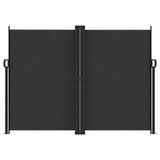 Retractable Side Awning Black 180x1000 cm