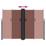 Retractable Side Awning Brown 180x1000 cm