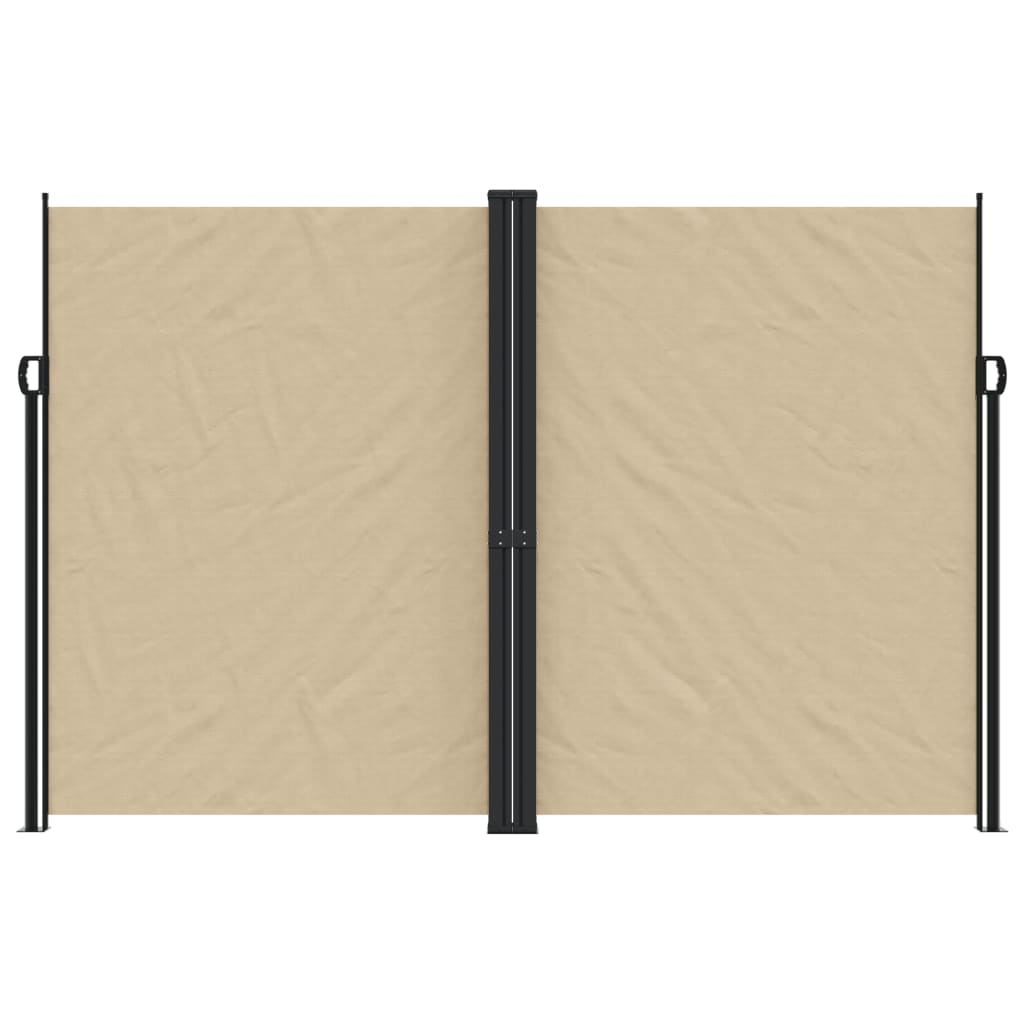 Retractable Side Awning Beige 220x1000 cm