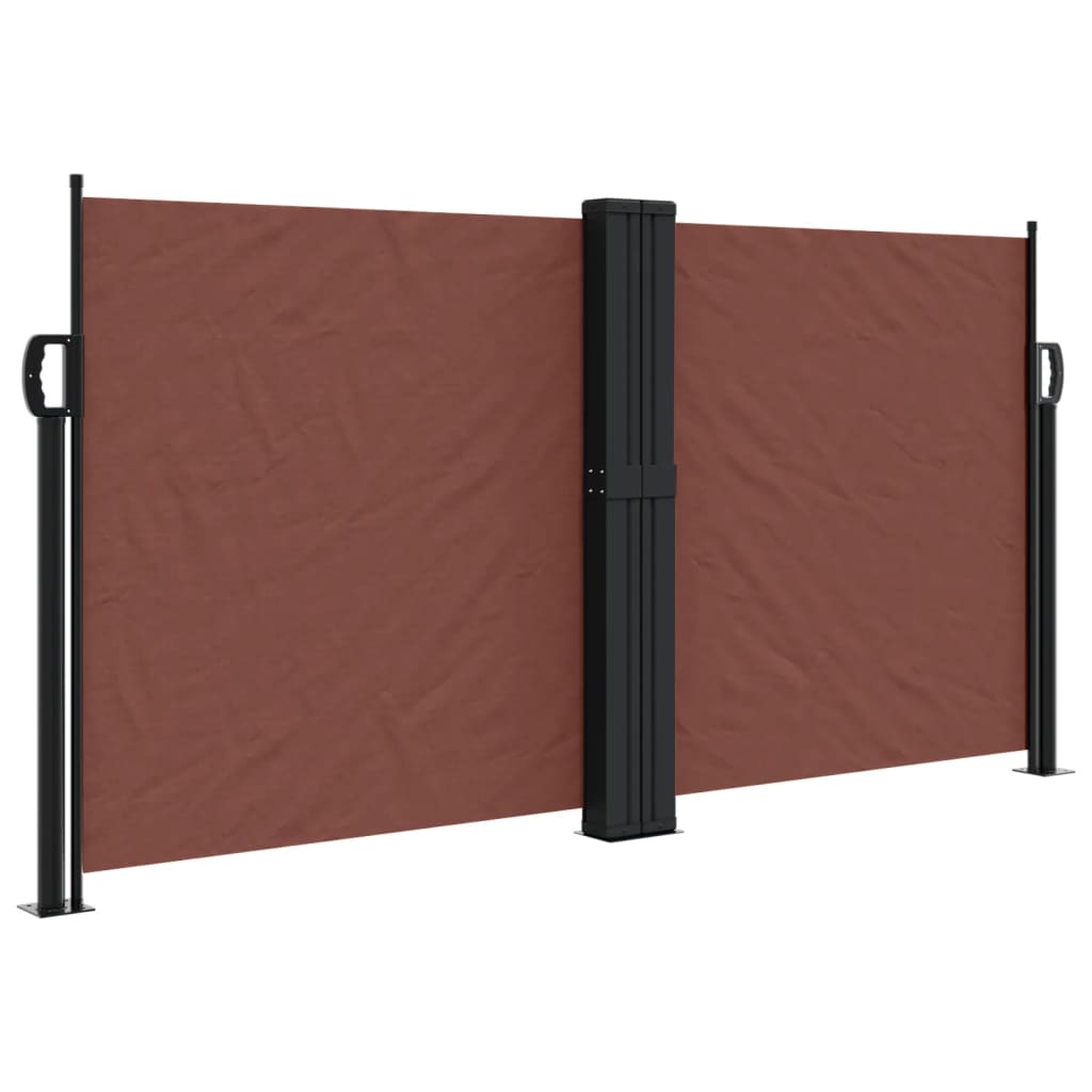 Retractable Side Awning Brown 120x1200 cm